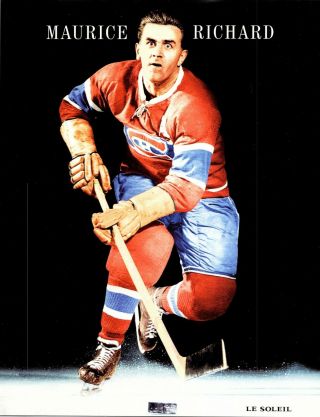 Montreal Canadiens Maurice Richard Photo (le Soleil)