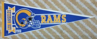 Los Angeles Rams Full Size Nfl Football Pennant 90 