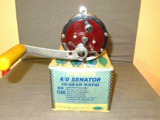 Penn Model 114h Hi - Gear Ratio 6/0 Senator Big Game Fishing Reel/ Made In Usa
