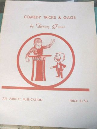 Vintage Comedy Tricks & Gags Davey Jones Abbott Publication