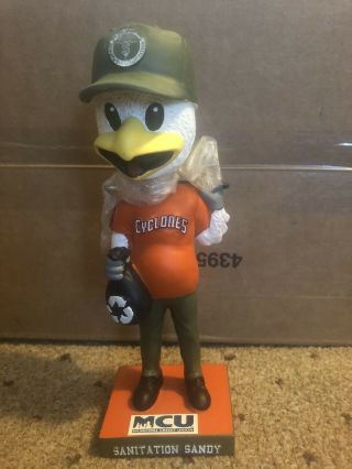 Sanitation Sandy Brooklyn Cyclones Minor League Baseball Mascot Bobblehead Mets
