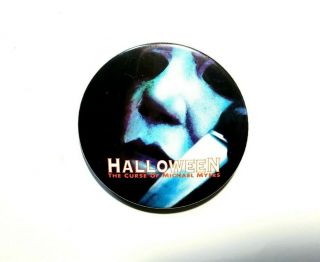 Vintage 1995 Halloween The Curse Of Michael Myers Movie Promo Button Horror Pin