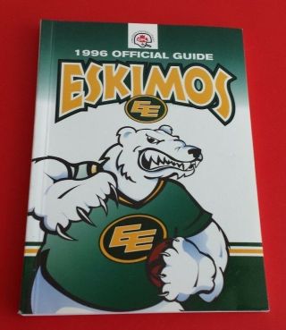 1996 Cfl Edmonton Eskimos Official Guide