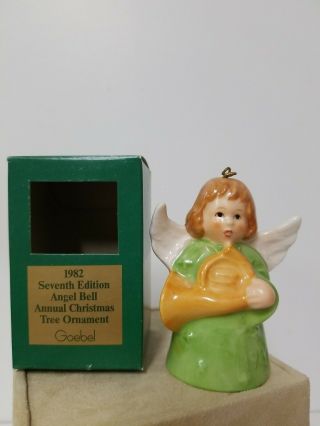 Vintage Goebel Angel Bell Ornament Christmas Tree 1982