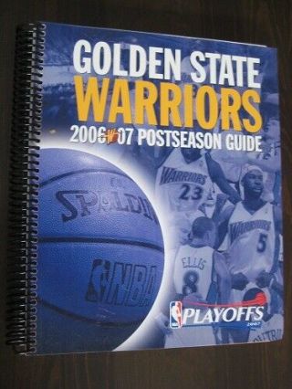 2006 - 07 Golden State Warriors Postseason/playoff Nba Media Guide -