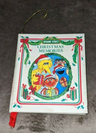 Vintage Sesame Street Christmas Memories Book Ornament Tree Trim Kurt S Adler
