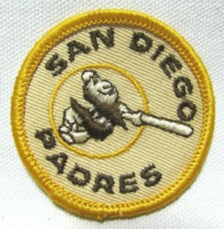 Vintage 1970s San Diego Padres Patch Mlb Major League Baseball 2 Inch Nos B