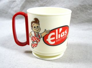 Vtg Elias Brothers Big Boy Restaurants Plastic Coffee Cup Mug Usa