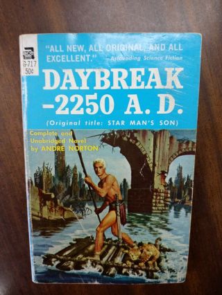 Vintage " Daybreak - 2250 A.  D.  " By Andre Norton 3rd 1952 Pb (star Man 