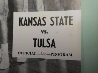 Kansas State Wildcats vs.  Tulsa Basketball Game Official Program Dec.  4,  1965 2