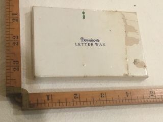 Vintage Box Of Dennisons Letter Wax Six 4 " No.  256 Various Color Sticks