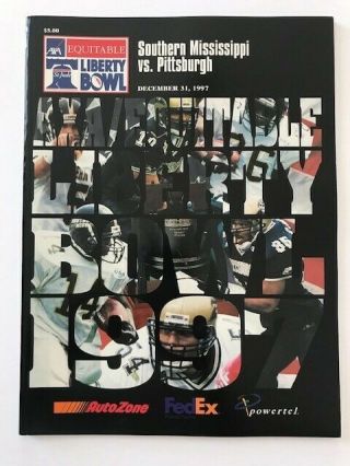 1997 Axa/equitable Liberty Bowl Game Day Program -
