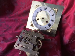 Good Hac Striking 8 Day Clock Movement With Dial For Spares