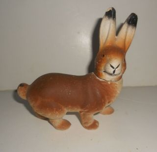 Antique German Paper Mache Rabbit Easter Composition Candy Container