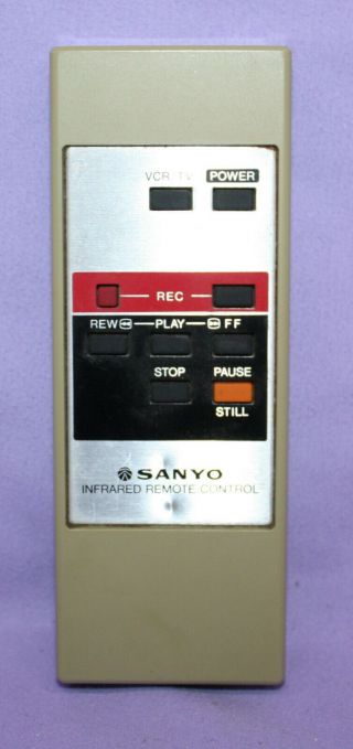 Vintage Sanyo Tv/ Vcr Infared Remote Control For Beta Marked 480601