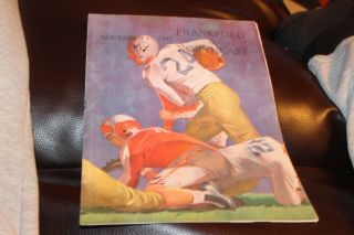 1947 High School Football Program Northeast Vs Frankford Philadelphia,  Pa Penn