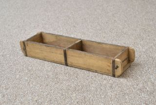 Vintage Wooden Brick Mould Box Shelf - Double Brick - Delivery