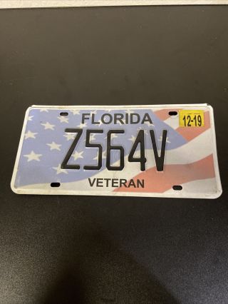 Florida Veteran License Plate