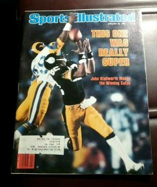 Sports Illustrated January 28 1980 John Stallworth Pittsburgh Steelers