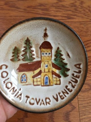 Vintage Decorative Plate Of Arte Ceramica Tovar From Colonia Tovar Venezuela