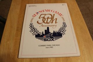 1983 All - Star Game Official Program Chicago White Sox Game Day Edition 50th Annv