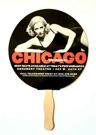 Vintage 1990s Broadway Promo Fan - Chicago Annie Get Your Gun Bernadette Peters