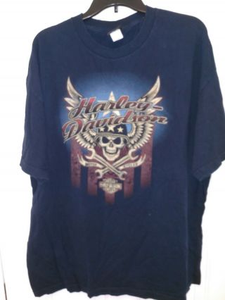 San Jacinto Harley Davidson Pasadena Texas Official Merchandise T - Shirt Men 
