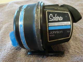 Rare Vintage Johnson Sabra 131 Fishing Reel,  Great,  Automatic Transmission