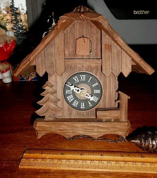Antique J Geiger German Black Forest Cuckoo Clock Repair Parts Case