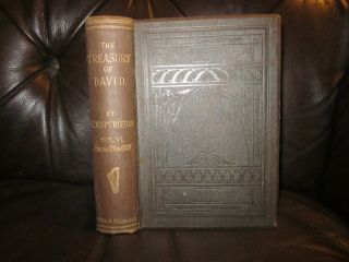 Antique 1882 C.  H Spurgeon The Treasury Of David Vol.  Vi Psalms 119 - 124