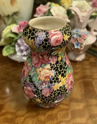 Rare Antique Vintage Royal Winton Hazel Small Bud Vase Grimwades Chintz