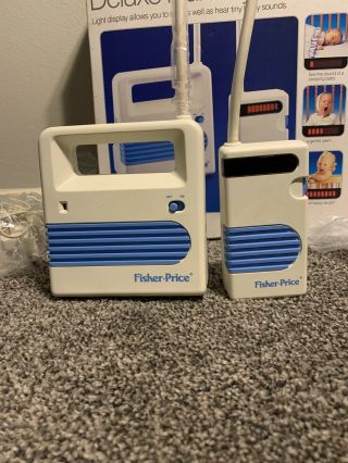 Vintage 1989 Fisher Price 1510 Deluxe Nursery Baby Monitor