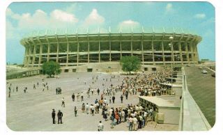 1968 Olympic Games Postcard Azteca Stadium In Mexico City