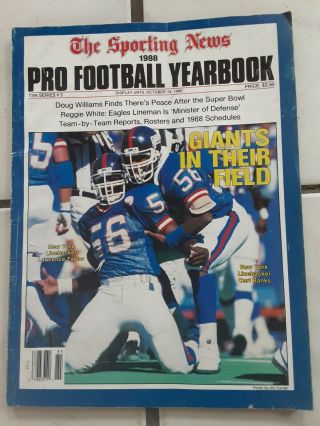 1988 Lawrence Taylor Giants The Sporting News Pro Football Yearbook
