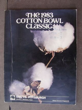 The 1983 Cotton Bowl Classic Program,  Ticket Stubs,