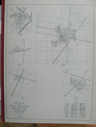 1964 Detailed Map Of Nueces County Robstown Port Aransas Maps Roads Texas