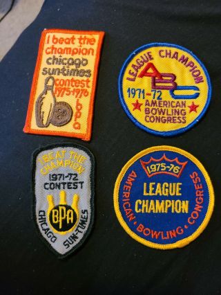 Vintage Bowling Patches.  I Don 