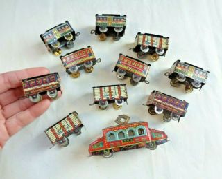 Antique Vintage Miniature Japan Tin Litho Penny Toy Train