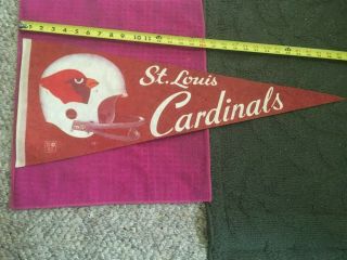 Vintage St Louis Cardinals Football Pennant Banner Flag Nfl Helmet - Ship Fast