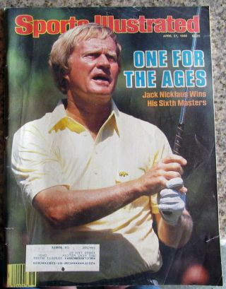 Sports Illustrated April 21,  1986 Jack Nicklaus Wins His 6th Masters