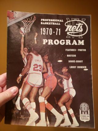 December 9,  1970 Ny Nets Aba Program Vs.  Indiana Pacers Scored