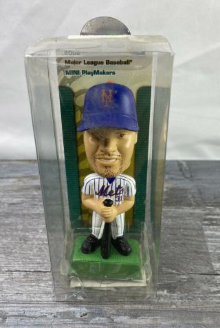Mike Piazza York Mets 2002 Miniplay Makers By Upper Deck Bobblehead Figurine