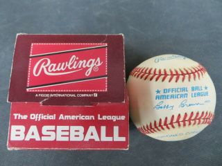 Rawlings Official Mlb American League Baseball Ball Bobby Brown President