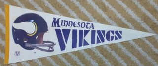 Minnesota Vikings Full Size Nfl Football Pennant 3d Style