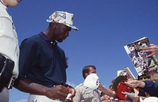 Michael Jordan Color 35mm Pro - Am Golf Tourney Color Slide.  2