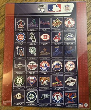 2003 Starline Poster Mlb American National League Baseball Teams Logos Cubs Yank