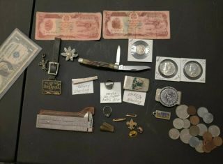 Antique Junk Drawer - Sterling Silver - Rare Items - Coins - Jewelry