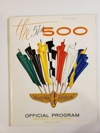1967 Official Program Of The 51st Indianapolis 500