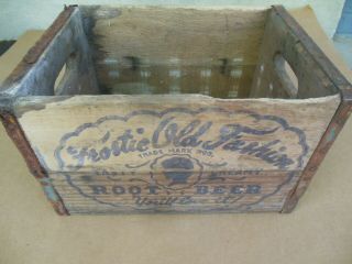 Rare Antique Vintage Frostie Root Beer Wooden Soda Crate Delaware Bottling Smy 4