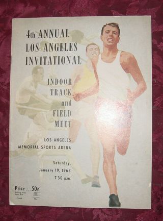 Los Angeles Invitational Track & Field Meet January 19 1963 Program